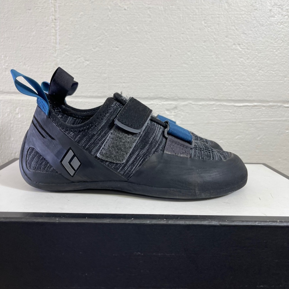 Black Diamond Momentum Climbing Shoes Black Blue Double Strap Women's 8 US/6 UK